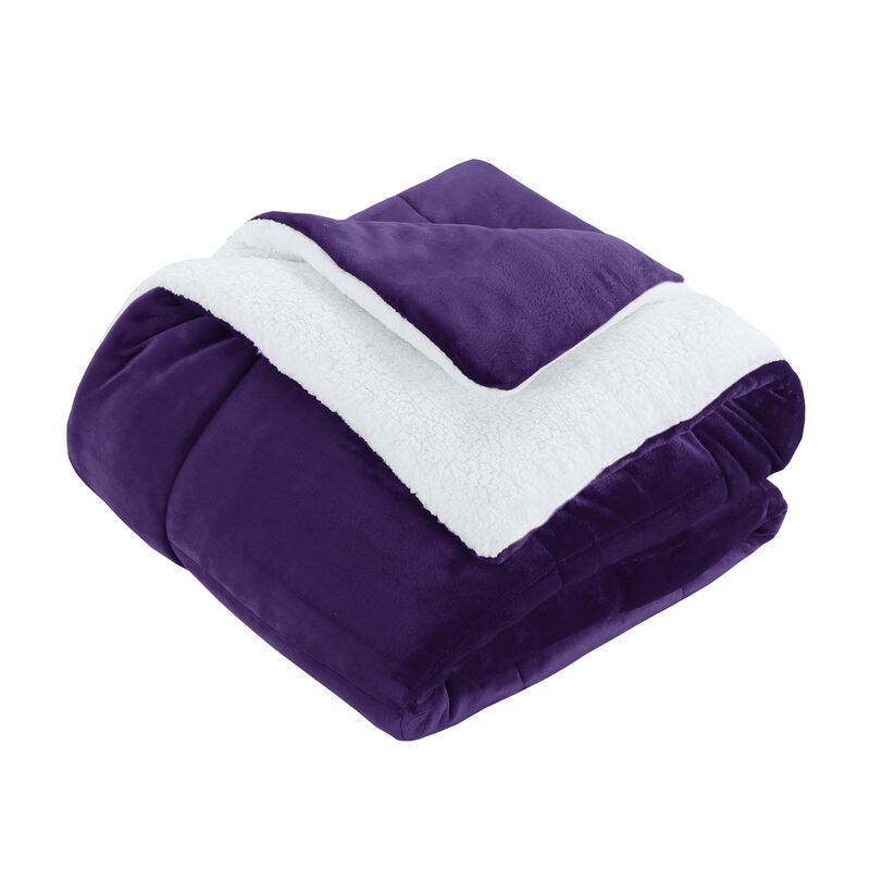 MarCielo 3 Piece Soft Micromink Fluffy Ultra Cozy Sherpa Comforter Set
