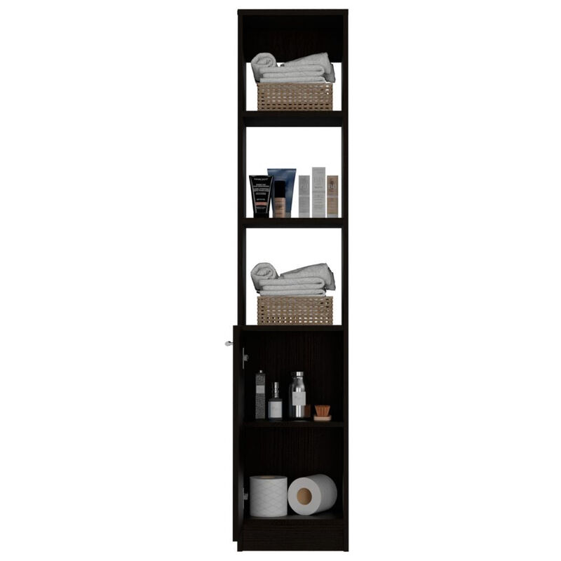 Linen Cabinet Emmett, Bathroom, Black