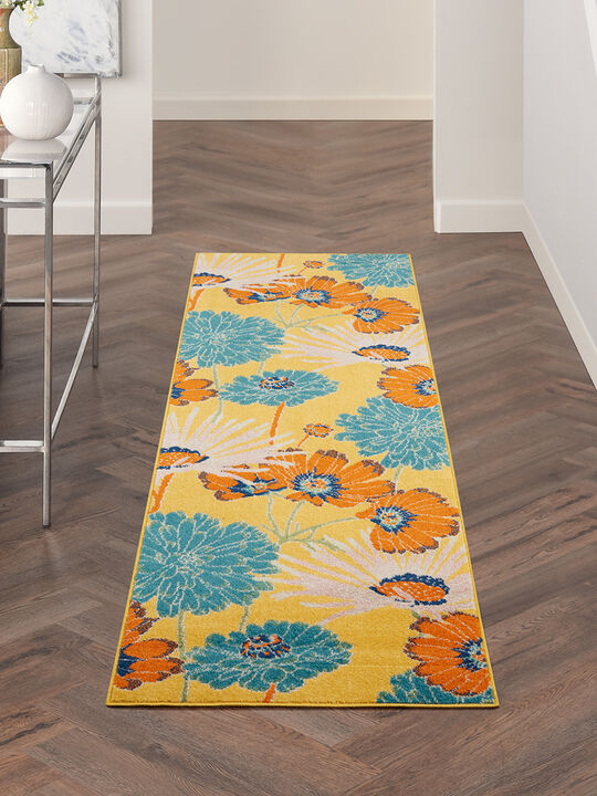 Allur ALR06 Yellow/Multi 2'3" x 7'6" Rug