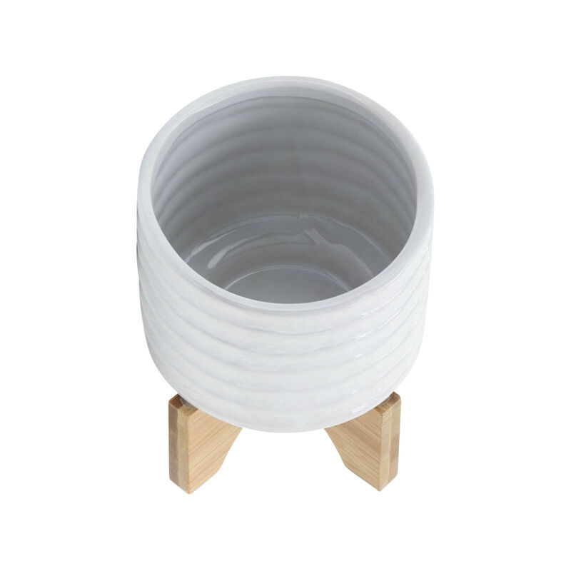 Ceramic 6" Planter on Stand
