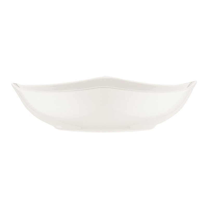 Gourmet dia.9.25" h:2.5" 37 oz. Round Warm White Porcelain Bowl
