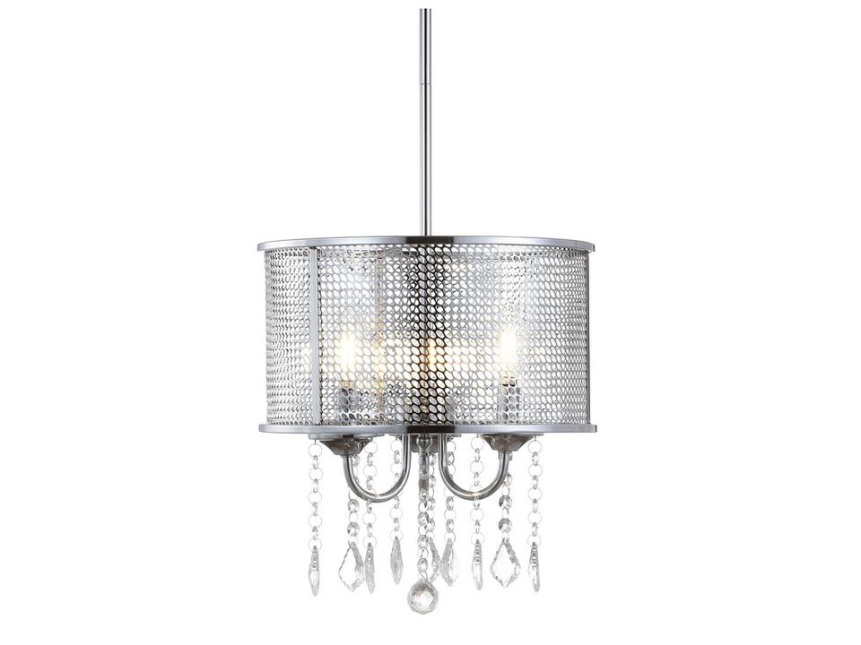 Avah Metal/Crystal Adjustable LED Drop Chandelier