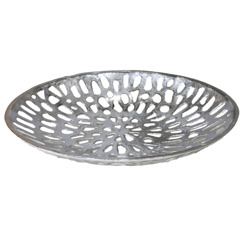 Handmade Decorative Gold Color Coated 5.51 x 5.51 x 1.37 Inches Aluminium Tray 063AB BBH Home's