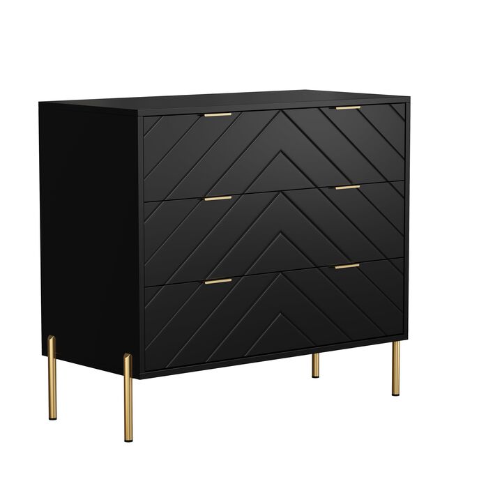 3-Drawer Dresser Chest Cabinet