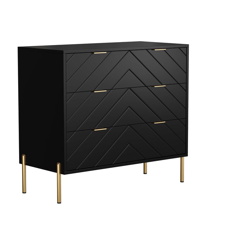3-Drawer Dresser Chest Cabinet