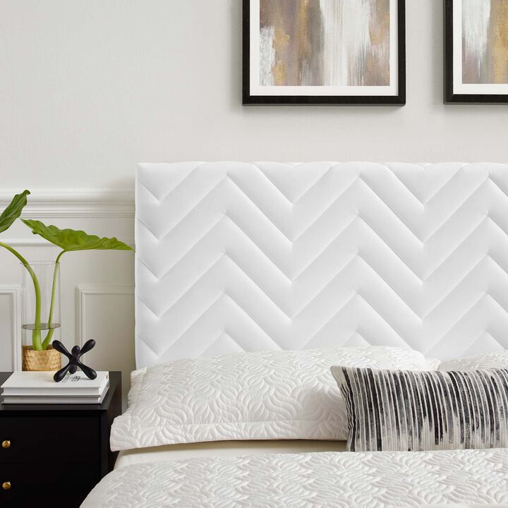 Modway - Mercy Chevron Tufted Performance Velvet Full/Queen Headboard