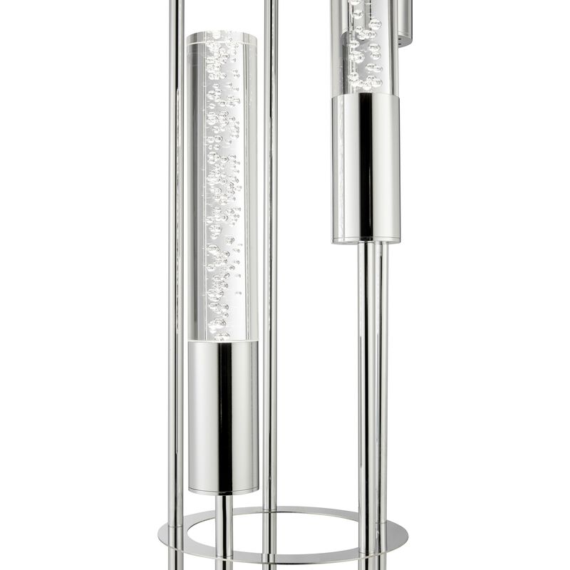 Sparkling Night Floor Lamp Chrome Metal LED Light