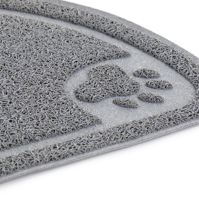 Gibson Home Pet Elements 14.2 x 23.6 Inch Paw Print Placemat in Grey