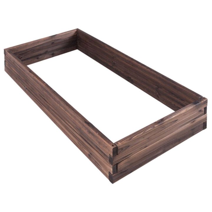 Hivvago Elevated Wooden Garden Planter Box Bed Kit