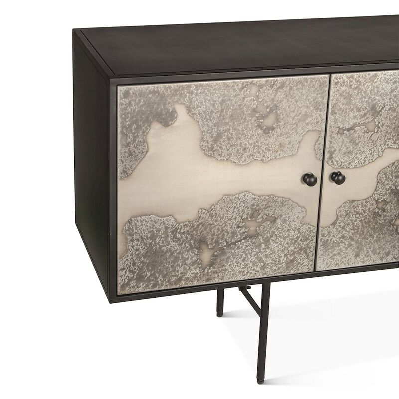 World Interiors St. George 72 Sideboard in Oxidized Black