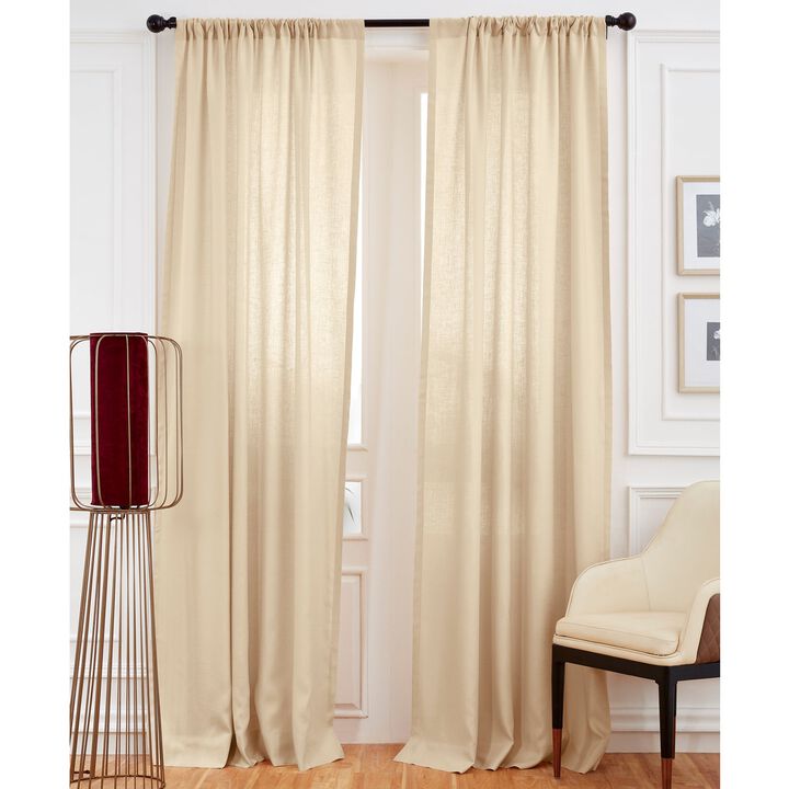 Solino Home 100% Pure Linen Curtain | Linen for Thanksgiving, Christmas