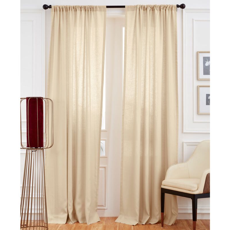 Solino Home 100% Pure Linen Curtain | Linen for Thanksgiving, Christmas