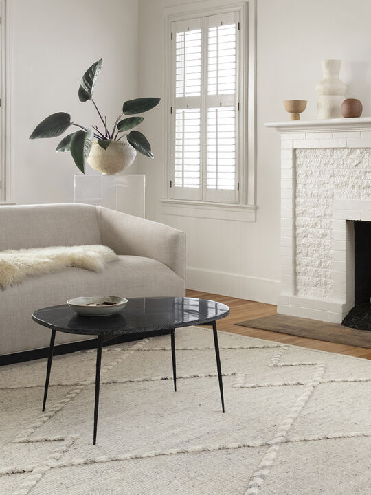 Iman IMA03 Ivory/Light Grey 5'6" x 8'6" Rug