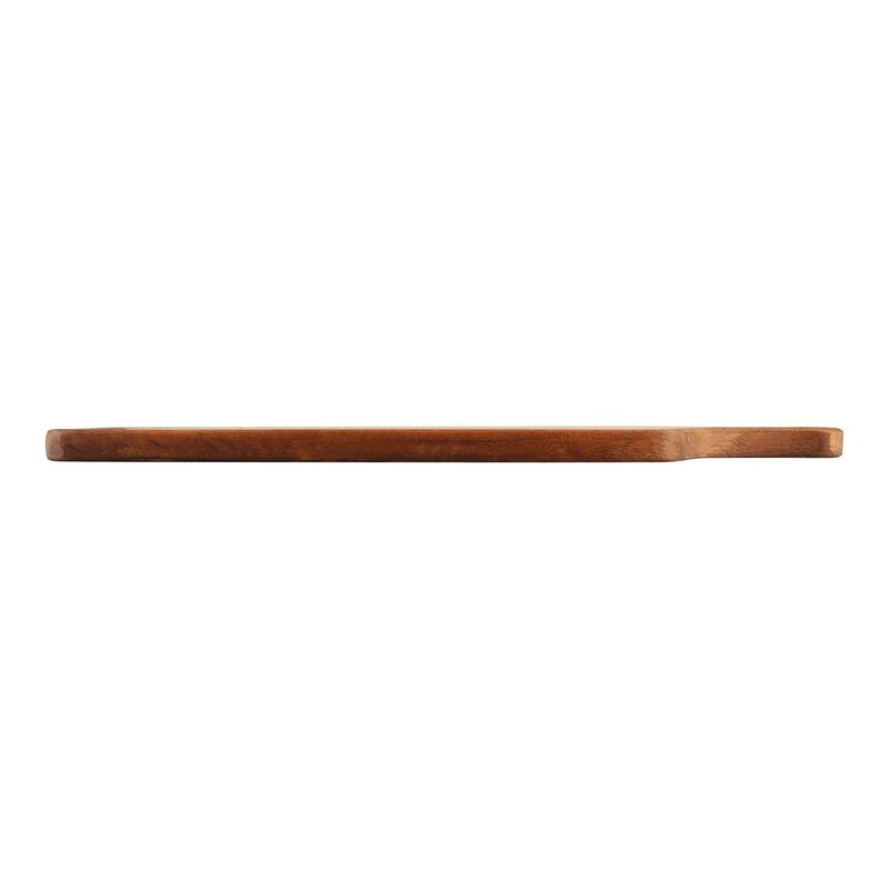 Wood 22" x 7" Rectangular Brown Wood Serving