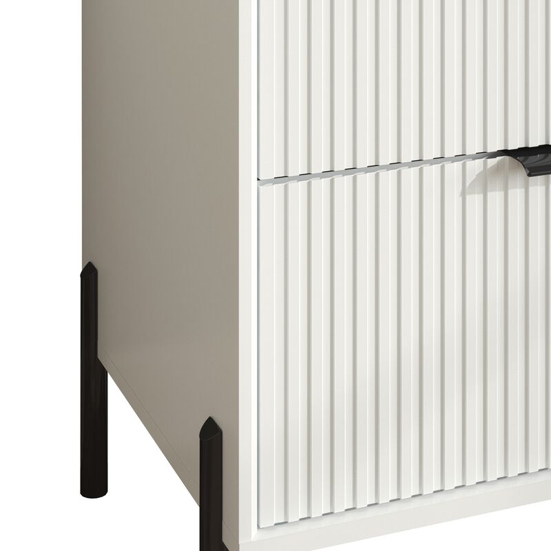 FESTIVO Modern 3-Drawer Nightstand Bedside Table End Table Furniture