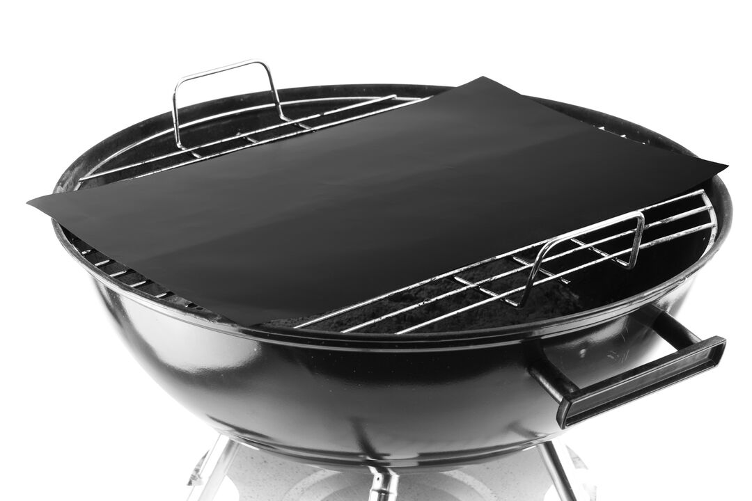 Black Heavy Duty BBQ Grill Mats for Outdoor Grill - 8 Pack Non Stick, Reusable