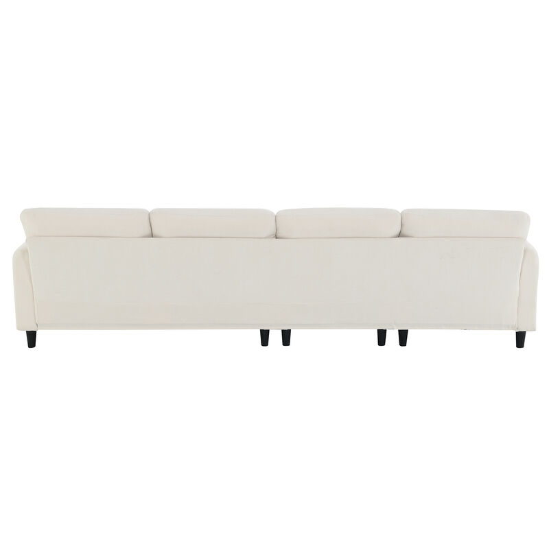 Merax Modern 5 Seats Convertible Sectional Chenille Sofa