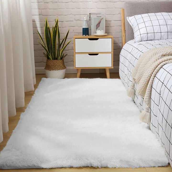 Super Soft Plain Plush Shag Indoor Area Rug