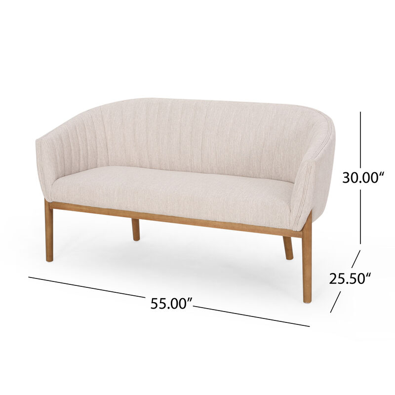 Merax Mid Century Modern Loveseat Accent Chairs