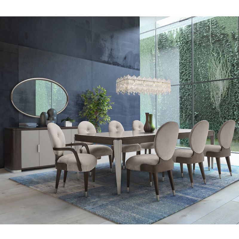 Michael Amini Roxbury Park Sideboard & Mirror - Slate