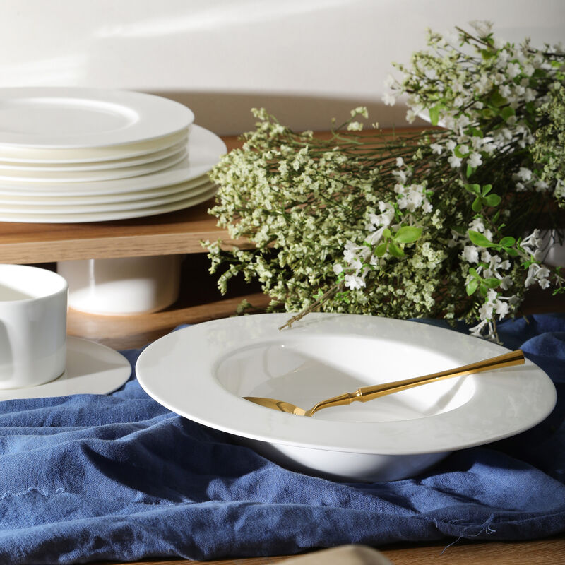 Stone Lain Sylvie Bone China 20 Piece Dinnerware Set, White