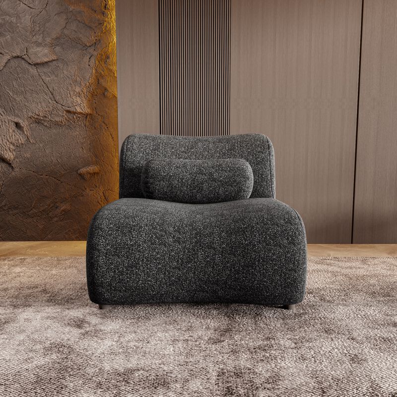 Merax  Chenille Sofa Couch with 70° Reclined Backrest