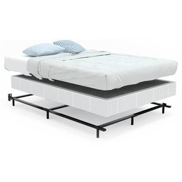 Hivvago King 9 Leg Metal Bed Frame with Headboard Brackets 3,000 lbs. Max Weight Limit