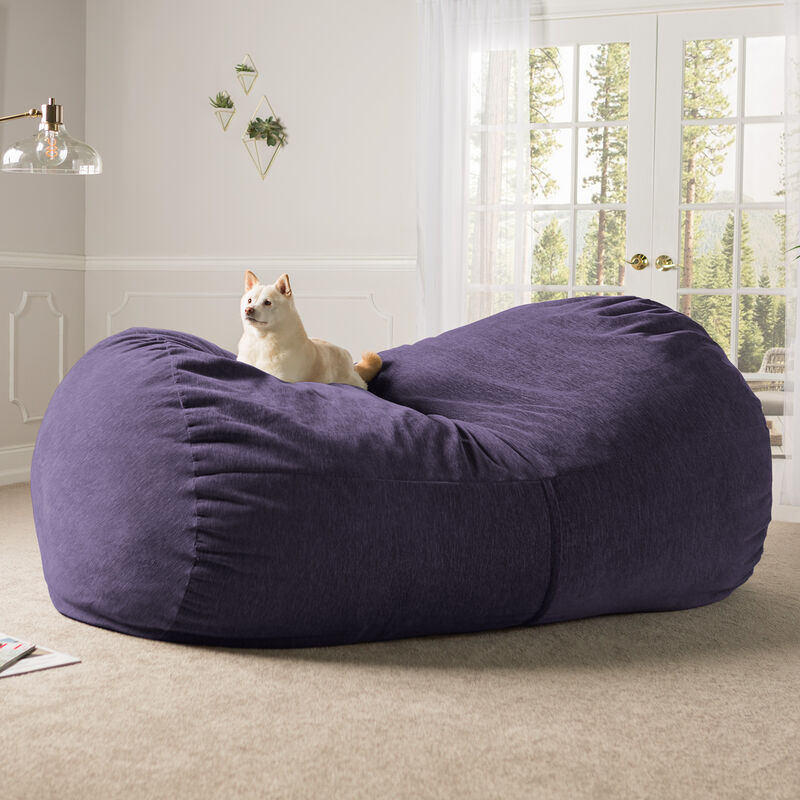 Jaxx 7 Foot Giant Bean Bag Sofa - Premium Chenille