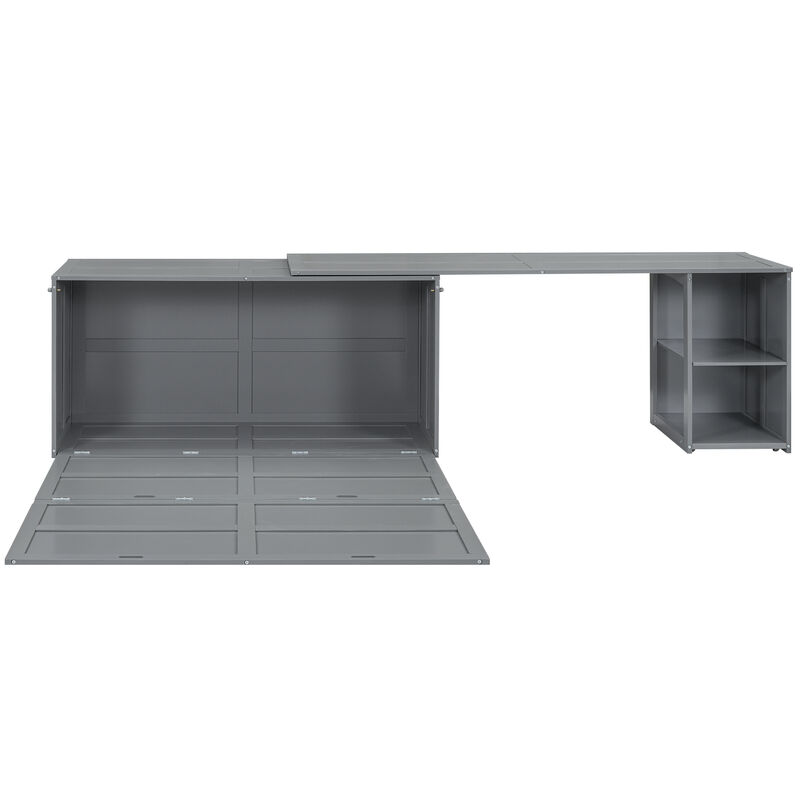 Merax Murphy Bed Cabinet with Storage