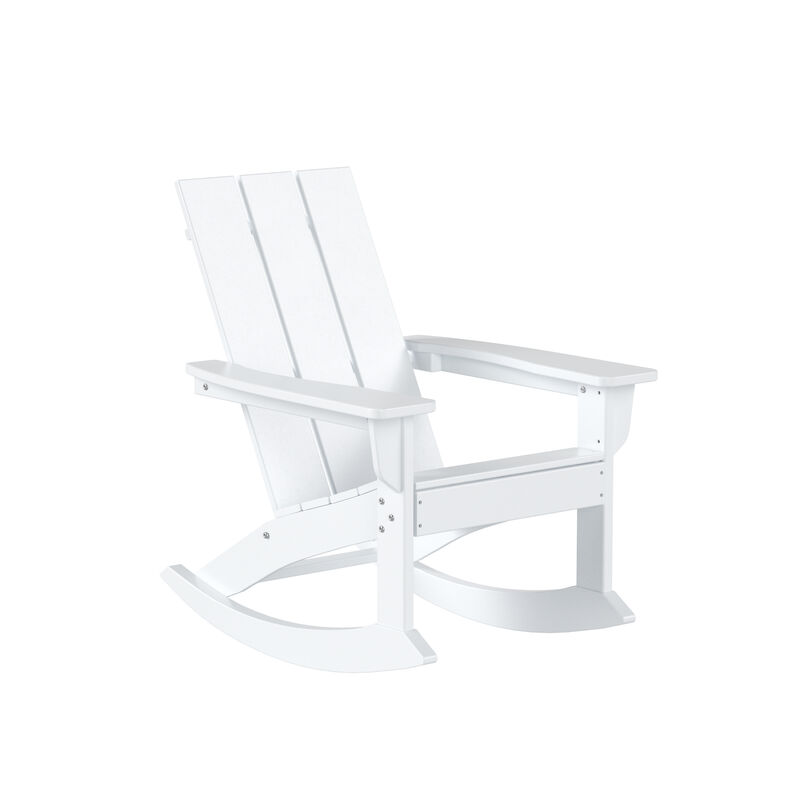 WestinTrends Modern Adirondack Outdoor Rocking Chair