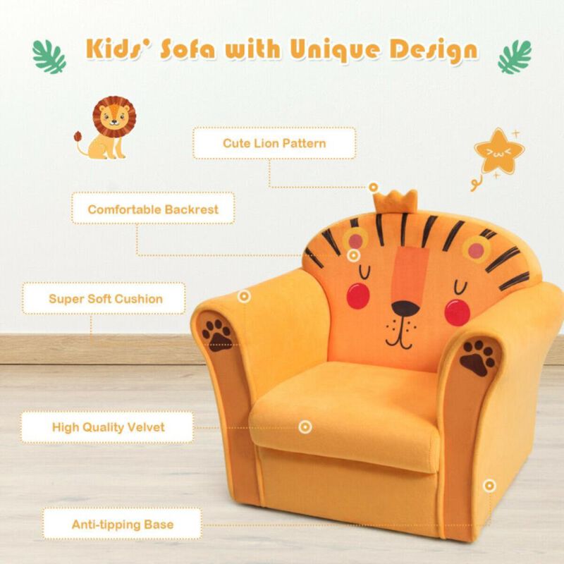 Hivvago Kids Astronaut Armrest Upholstered Couch