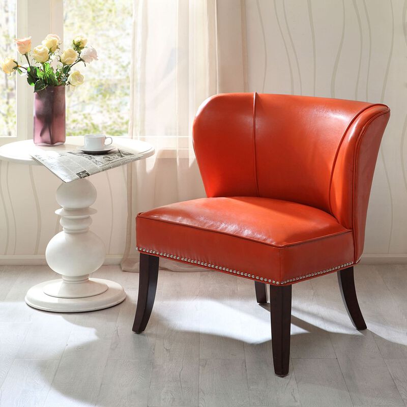 Gracie Mills Beatrice Modern Armless Wingback Accent Chair