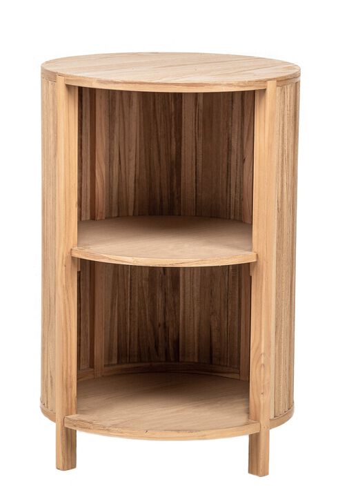Bedside Table Night Stand Natural Wood