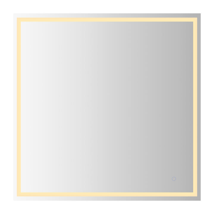 Pax Frameless Antifog Front/Back-Lit Wall Bathroom Vanity Mirror, Smart Touch
