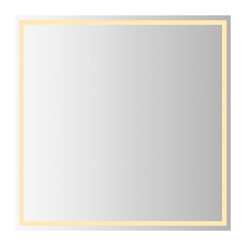 Pax Frameless Antifog Front/Back-Lit Wall Bathroom Vanity Mirror, Smart Touch