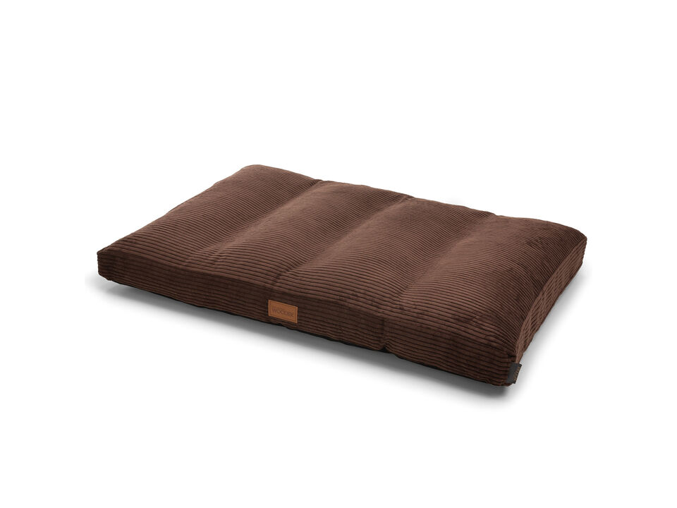 Teddy Ergonomic Extra Large Dog Mattress - Dark Brown Luxurious Removable Fabric