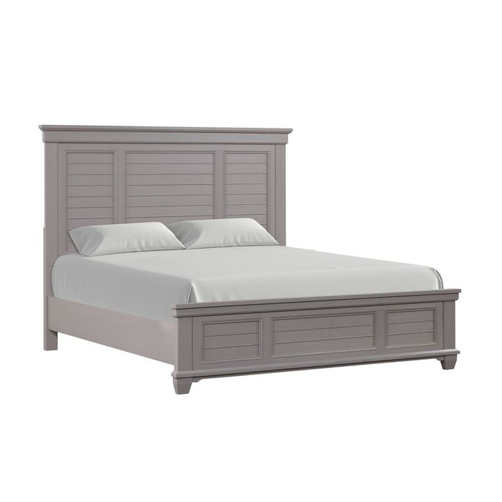 New Classic Furniture Jamestown Wood California King Bed, Gray