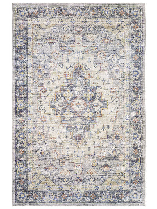 Myers Park 7'8" x 10' Blue Rug