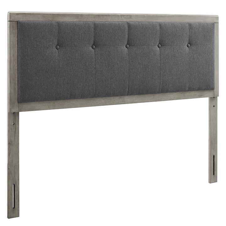Modway - Draper Tufted Queen Fabric and Wood Headboard