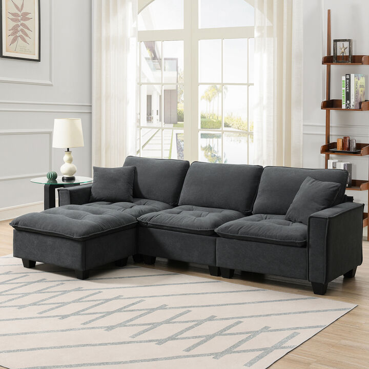 Merax Modern Convertible Sectional Sofa