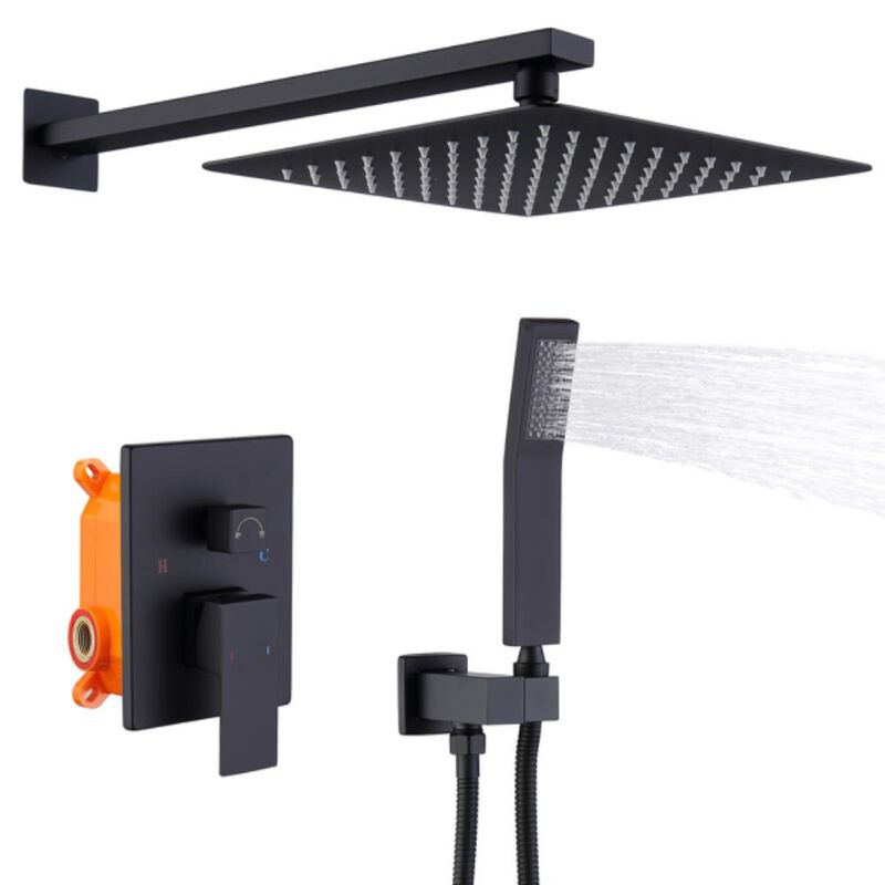 Premium Shower System & Faucet Combo High-Pressure Rainfall Shower Head with Handheld Sprayer