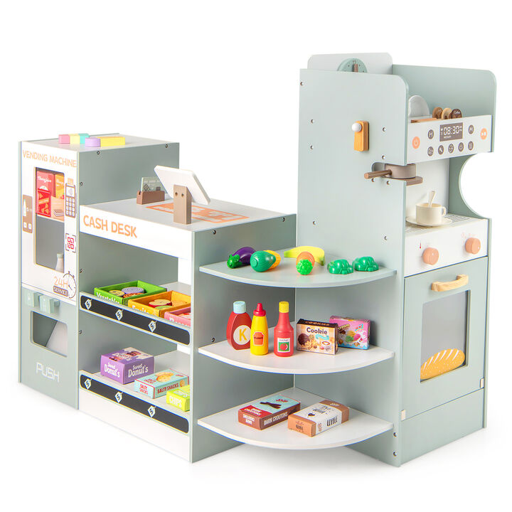Kids Grocery Store Playset Pretend Play Supermarket Toy for Creative Fun