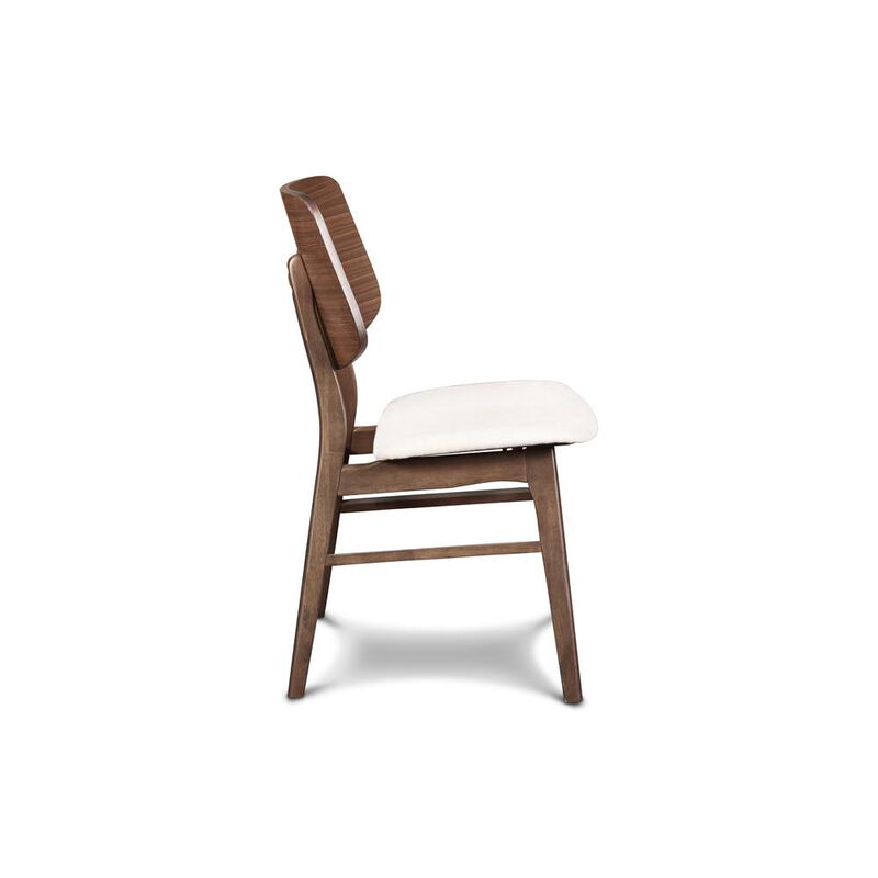 New Classic Furniture Furniture Oscar Solid Wood Dining Chair in Walnut (Set of 2)