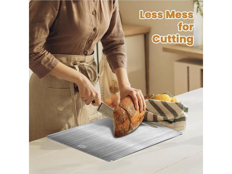 NTIERA Stainless Steel Cutting Board - Titanium Cutting Board