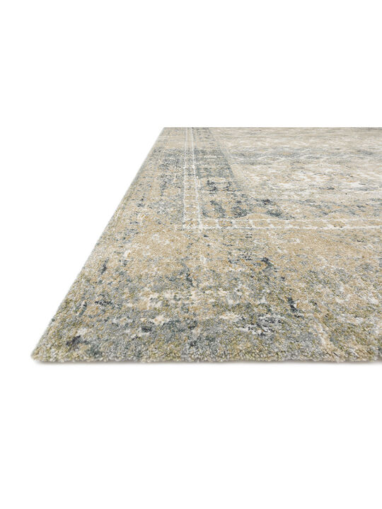 James JAE01 Sand/Ocean 18" x 18" Sample Rug by Magnolia Home by Joanna Gaines