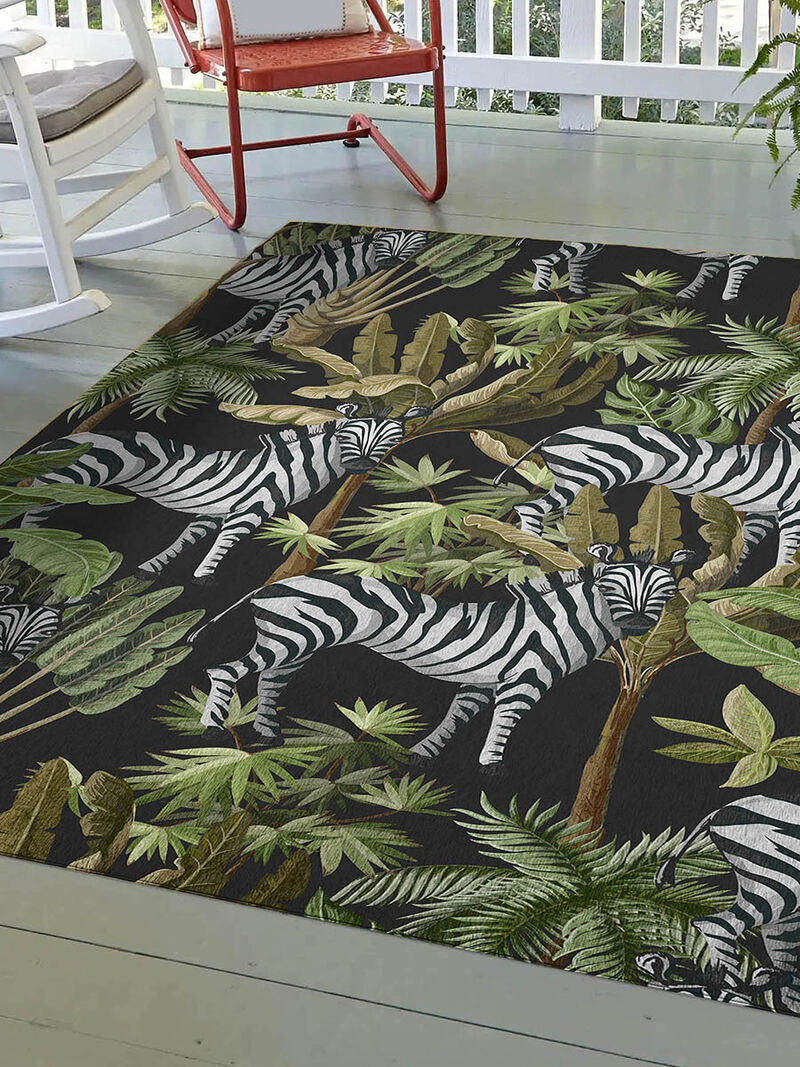 Tropics TC13 Black 3' x 5' Rug