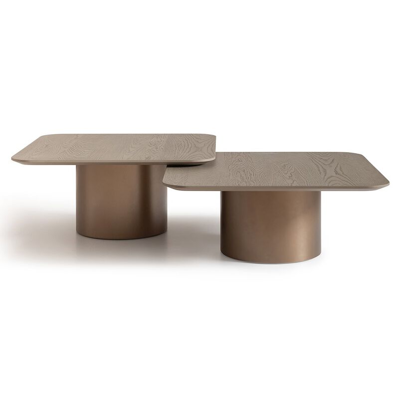 Michael Amini Canberra Tall Cocktail Table - Light Ash