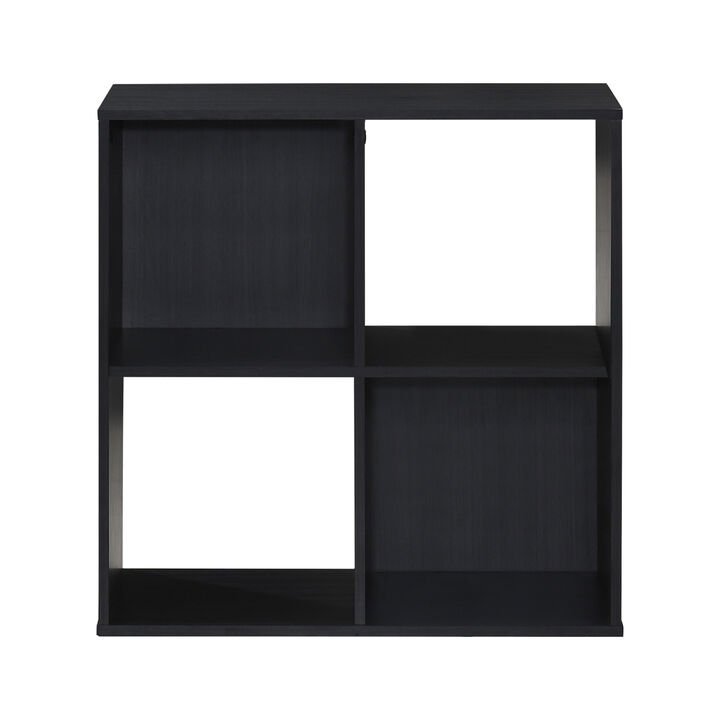 24.25 in. H x 23.5 in. W x 11.61 in. D Espresso Wood 4-Cube Storage Organizer