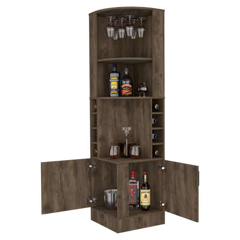 Seattle Corner  Bar Cabinet