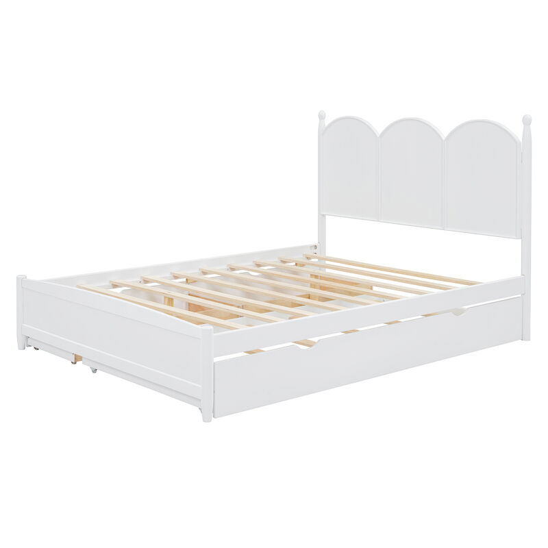 Merax Platform Bed with Drawers and Twin XL Trundle